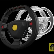 1 5 sport steering wheel car miniature pull rim 3dmodel hotwheels scalecar miura 3d print model - Mito3D