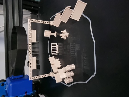 1 64 diorama acessórios quente rodas caixa fósforos escala 3d print model - Mito3D