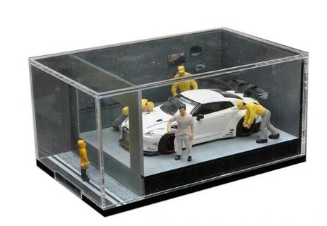 1 64 Diorama Junge draussen window heiße Reifen Spielzeuge Druckguss minigt 3d print model - Mito3D