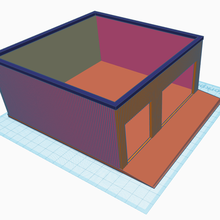 1 64 garaje de hierro corrugado mirada la arquitectura diorama escala tomica caja cerillas hot wheels 3d print model - Mito3D