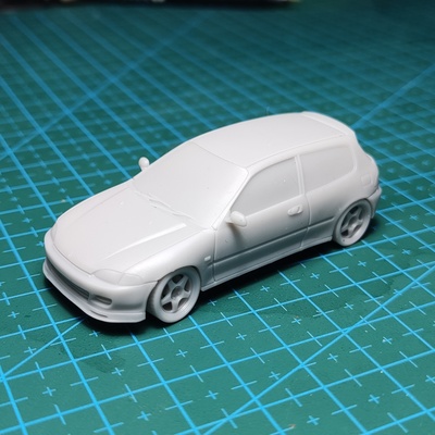 1 64 honda cívico eg6 escala modelo rueda caliente cajita cerillas eg3 eh2 eh4 3d print model - Mito3D