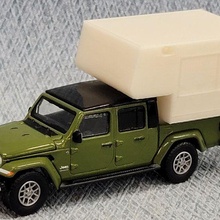 1 64 jeep gladiateur ramasser enchères topper 3d print model - Mito3D