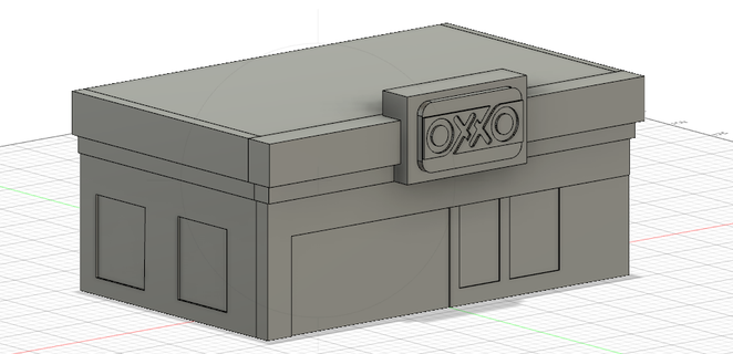 1 64 oxxo loja hotwheels brinquedos diorama diecast minigt 3d print model - Mito3D