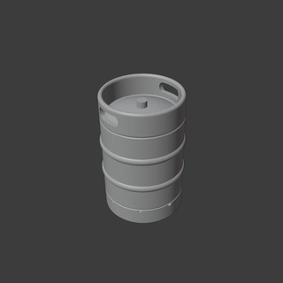 1 64 scale beer keg - barrel diecast garage uk diecastgarageuk 164 diorama hotwheels matchbox 3d print model - Mito3D