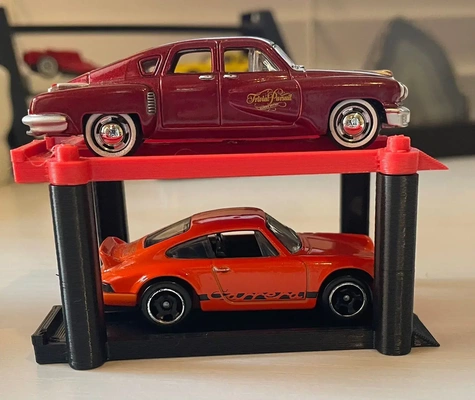 1 64 escala carro lift jogos exibição faça miniatura modelo passatempo garagem automotivo diorama movimento veículo hotwheels diecast carlift hidrólico 3d print model - Mito3D