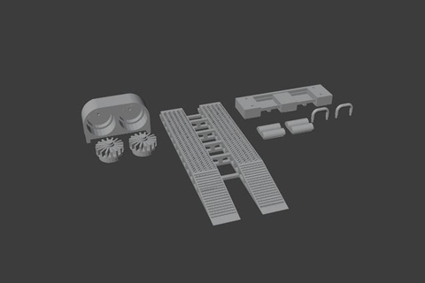 1 64 scale dyno rolling road set - modular & one piece hotwheels matchbox diecast 3d print anycubic 3d print model - Mito3D