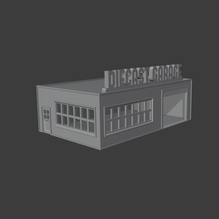 1 64 scale garage - small modular diecast uk diecastgarageuk 164 diorama hotwheels matchbox shop workshop showroom dio 3d print model - Mito3D