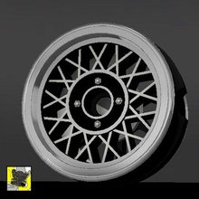 1 64 scale hot wires rims 3d print model - Mito3D