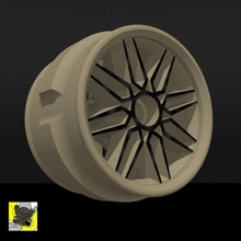 1 64 scala cerchi 07 hotwheels 64scale scatola fiammiferi jdm classico ruote design rotiforme Euro 3d print model - Mito3D