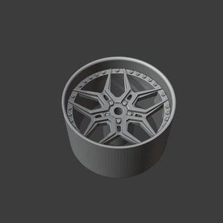 1 64 scale wheel rims - rim 28 hotwheels matchbox wheels custom diecast pack 3d print anycubic car rohana vossen rfg-5 rfg 5 rfg5 3d print model - Mito3D