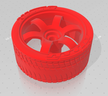 1 64 wheel hotwheels scale custom 3d print model - Mito3D
