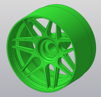1 64 wheel hotwheels scale custom wheels diecast 3d print model - Mito3D