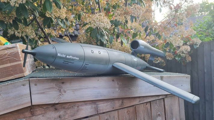 1 6 ww2 v1 doodlebug german vengence weapon rocket 3d print model - Mito3D