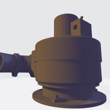 1 6th échelle sherman réservoir coque ventilateur évents art 3d print model - Mito3D