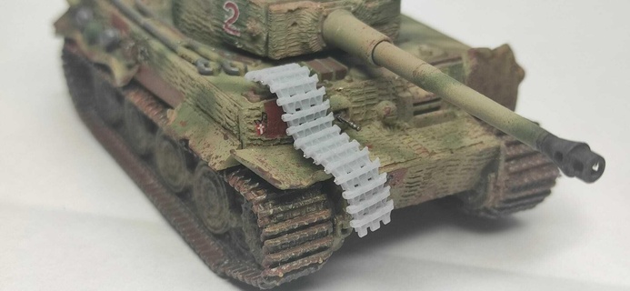 1 72 tiger transport tracks workable scalemodel tank ww2 wk2 soviet german zimmerit 3d print model - Mito3D