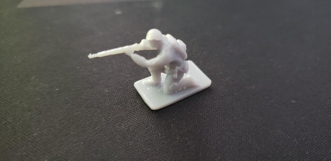 1 72 wwii us crouched soldier Game scale figure 1/72 world war 2 3d print model - Mito3D