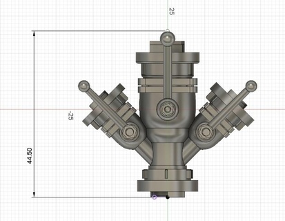 1 7 escala agua dispensador modelo pasatiempo modelaje distribuidor Brigada bomberos especies pasatiempos fuego modelos 3d print model - Mito3D