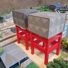 1 87 réservoir l'eau tour architecture bâtiment h0 échelle trains modèle train bâtiments structures 3d print model - Mito3D