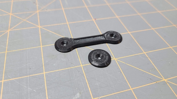 1 8 buggy screw wing buttons Game rc car 1/8 mount down tlr 8ight team associated rc8 kyosho inferno nitro 3d print model - Mito3D