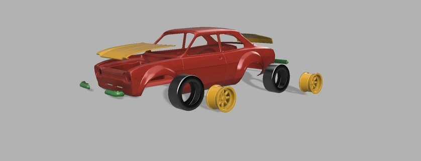 1 8 scale ford mk1 rc body Various 1/8 3d print model - Mito3D