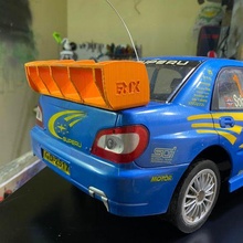 1 8 scala rc spoiler macchina giocattolo giocattoli subaru rally 3d print model - Mito3D