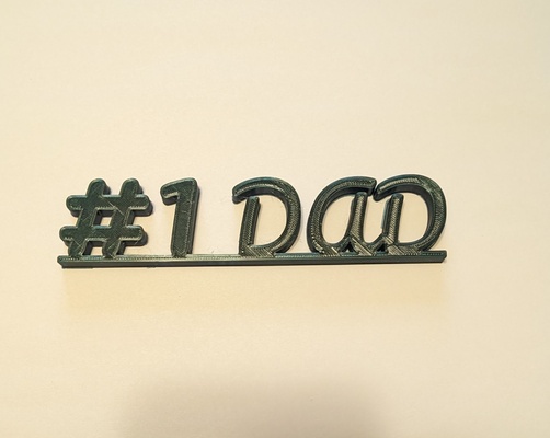 1 papá hogar casa padre padres día number1 3d print model - Mito3D