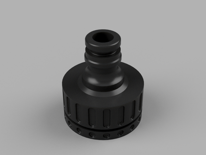 1 inch tap connector 3 4 transformer water 3d print model - Mito3D