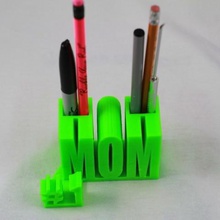 1 mãe da vários abp o dia secretária presente titular mega mk6 das mães organizador caneta lápis tom 3d print model - Mito3D
