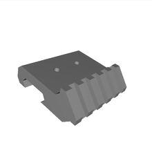 1 Position 45 Grad Picatinny Schiene Adapter 3d print model - Mito3D