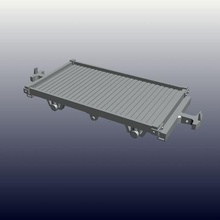 1 plank wagon 3d print model - Mito3D