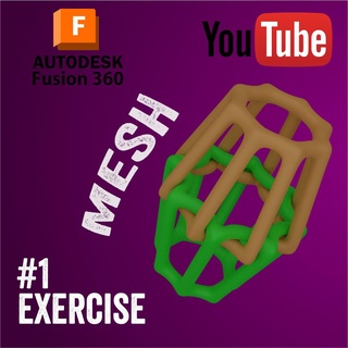 1 tutorial fusão 360 louco octo pistache gráfico criador Youtube 3d print model - Mito3D