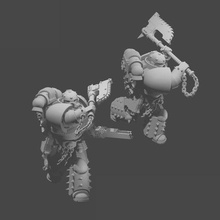 1k followers angry chainaxe madman game space marine eater 3d print model - Mito3D