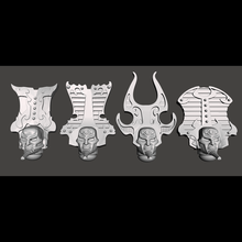 1k figli maschi polvere casco compendio gioco warhammer 40k caschi marines 3d print model - Mito3D