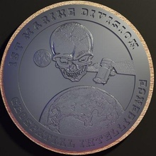 1st marine division geospatial intelligence brotherhood memorial plaque 2 feet signs_logos 3d print model - Mito3D