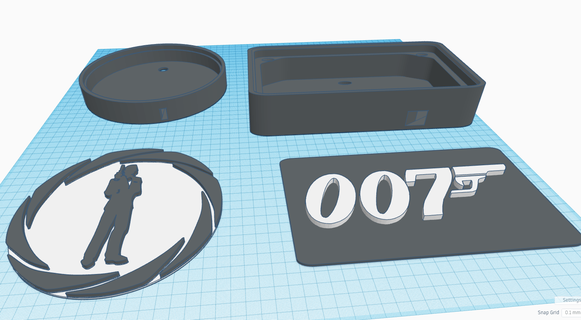 2 1 James enlace LED firmar 007 3d print model - Mito3D