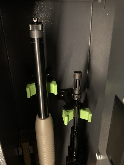2 in 1 rifle magnético suporte limpeza ficar pé ar 15 prateleira ak espingarda 3d print model - Mito3D