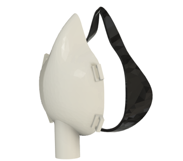2 piece Maske Prüfung n95 Atemwege Ventilator verschiedene Verschiedenes kategorisiert 3d print model - Mito3D