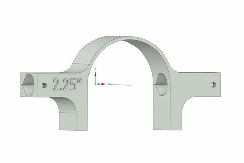 225 tubo linha central marcador tubulação guia localizador escape 3d print model - Mito3D