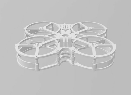 25 cinewhoop fpv drone cinématique Go Pro cri cw 3d print model - Mito3D