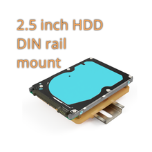 25 inch hdd din rail mount tool ssd electronics 3d print model - Mito3D