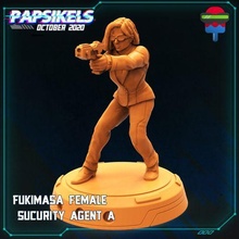 299 fukimasa female security agent game 3d print model - Mito3D
