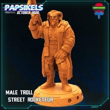 299 male troll street rocketeur game 3d print model - Mito3D