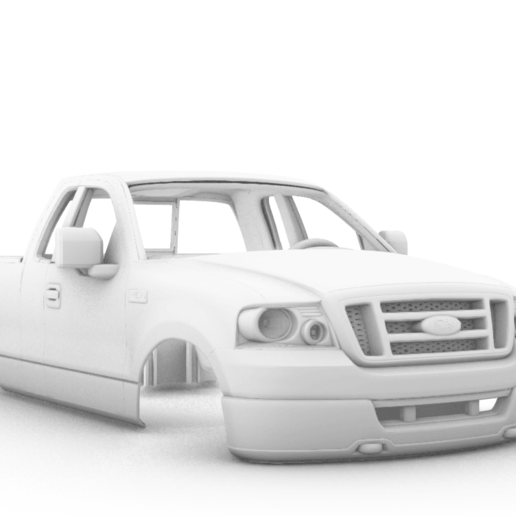 2005 ford f-150 313mm various scale body 1 10 toyota jeep vaterra axial traxxas 10th 3D print model - Mito3D