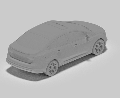 2012 vau foco iii sedan 3d print model - Mito3D