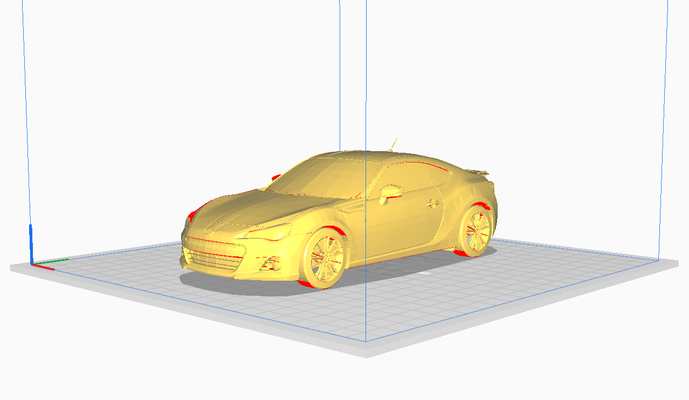 2012 subaru brz oyun oto araba araç otomobil 3d print model - Mito3D