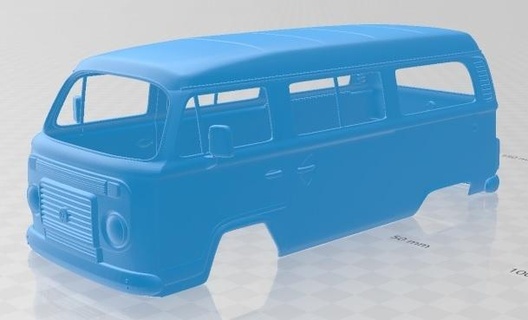 2012 Volkswagen kombi yazdırılabilir vücut kamyonet yuva ölçülü Tamiya rc miniz radyo kontrol hobi 1 24 28 32 18 tarayıcı sürüklenme Ninco uçmak Kyosho scx eksenel traxxas mikro 3d print model - Mito3D