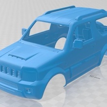 2013 suzuki jimny yazdırılabilir vücut araba oyun yuvası scalextric tamiya rc miniz radyo kontrol hobi G / Ç 1-28 1-32 1-18 paletli sürüklenme ninco sinek kyosho ml aksiyal traxxas mikro 3d print model - Mito3D
