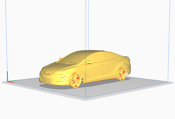 2014 hyundai vorne elantra spiel auto wagen fahrzeug automobil 3d print model - Mito3D