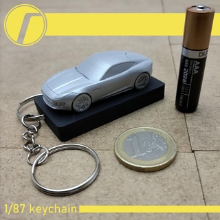 2014 jaguar type 1 87 porte clés voiture miniature véhicule sports résine clé 3d print model - Mito3D