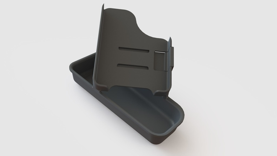 2015-2017 dodge charger cell phone holder 3d print model - Mito3D